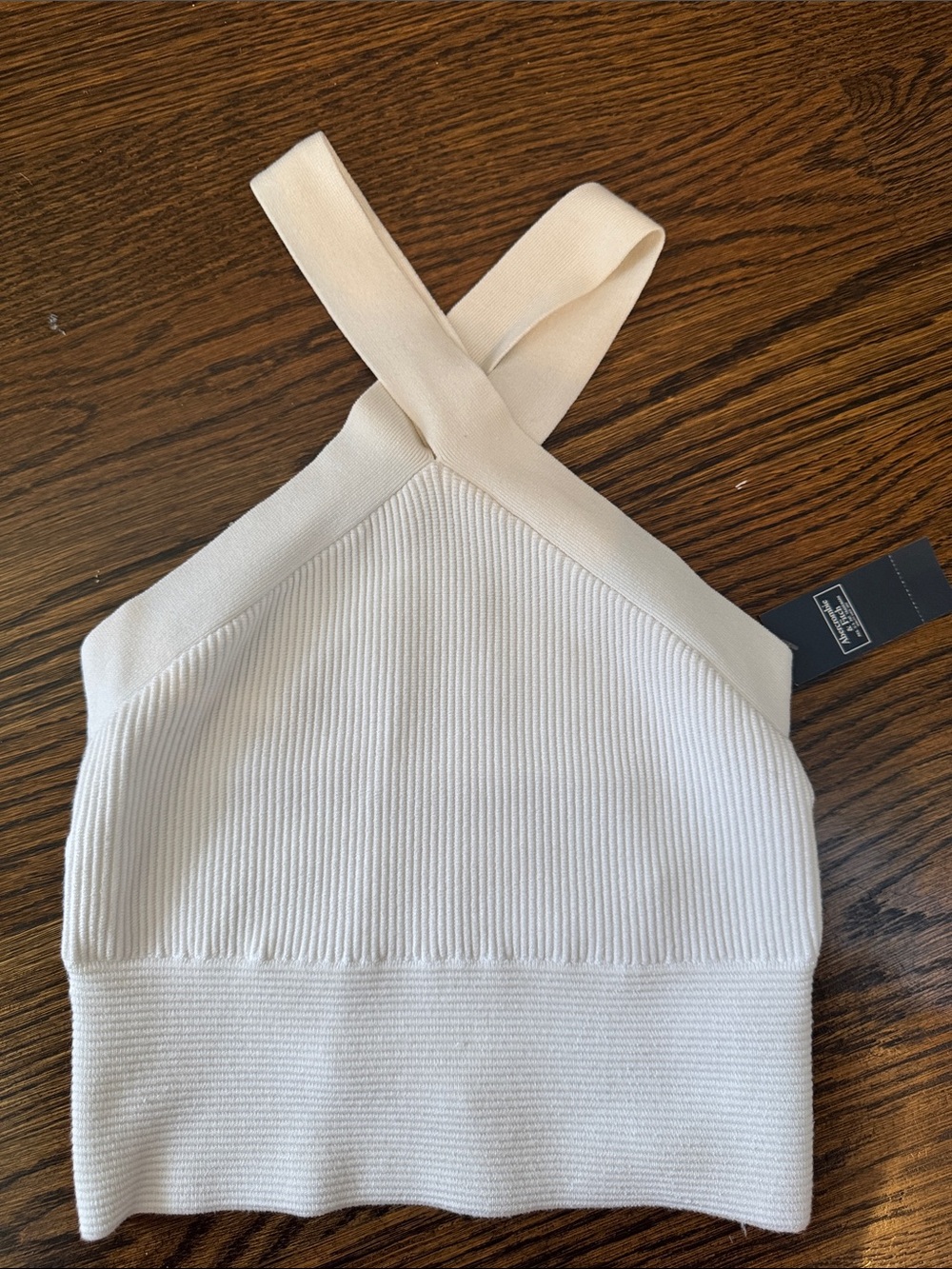NWT Abercrombie Crossover Ribbed Top